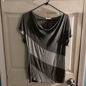 Gorgeous Grey Toned Cowl Neck Top. Size M